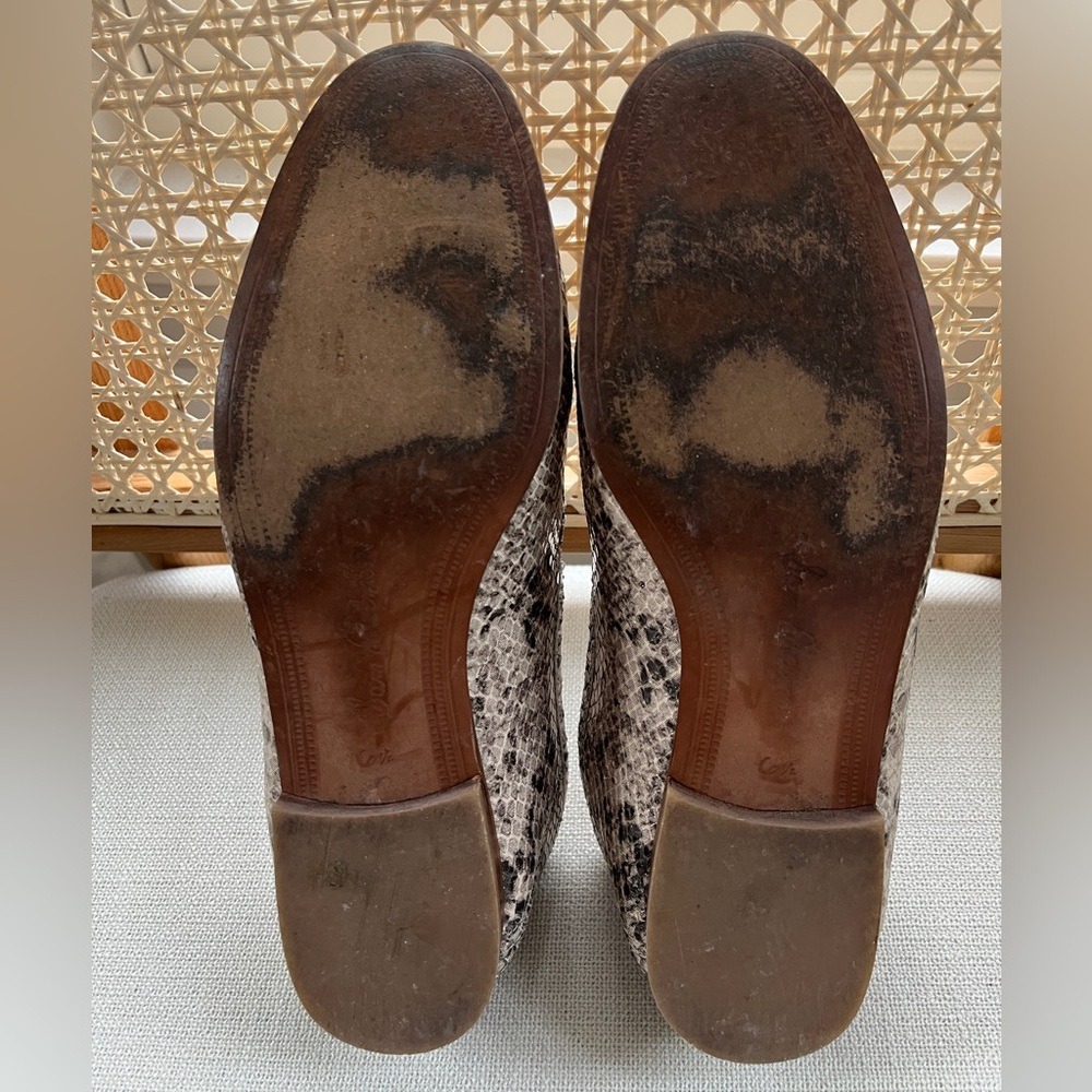 Sam Edelman Lior Leather Loafer in Snake Print Sz 6.5 - Picture 11 of 12